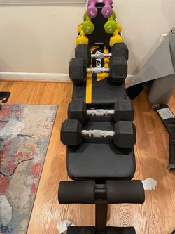 Bench and weights
