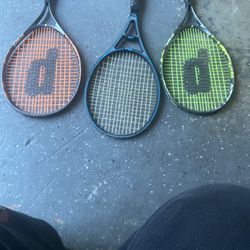 3 Tennis rackets