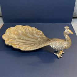 Vintage Decorative Peacock Dish