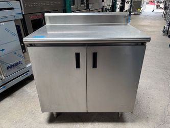36" x 24" All Stainless Steel Cabinet Work Top Prep Table Advance Tabco HK-SS-243 #5031