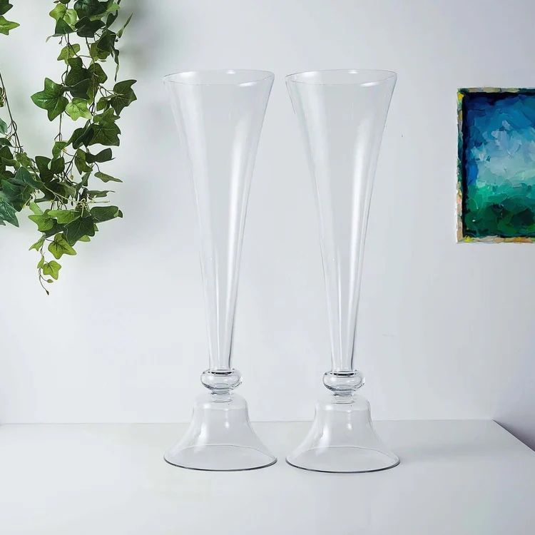Glass Vases Size 32 Inches