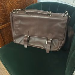 VINTAGE COACH MESSENGER STYLE LEATHER SADDLEBAG BRIEFCASE 