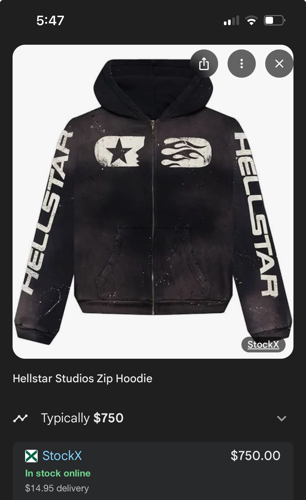 Hellstar Studios Zip Hoodie