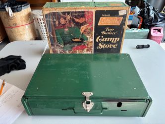 Coleman white gas two burner camping stove