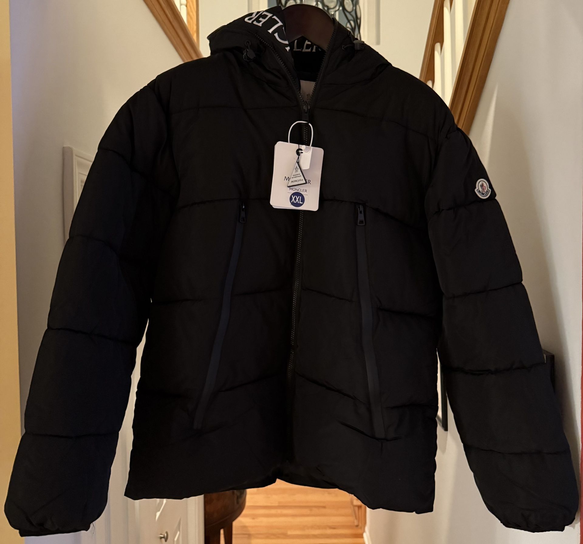 Black Moncler Jacket US Size XXL Price Negotiable