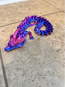 Multi color 3d printed dragon