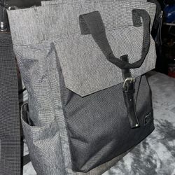 Eddie Bauer First Adventure Grey/black Diaper Bag 