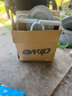 Drive Medical Raised Toilet Seat with Arms