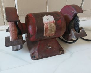 Dayton Bench Grinder With Durable Cast Iron Construction 