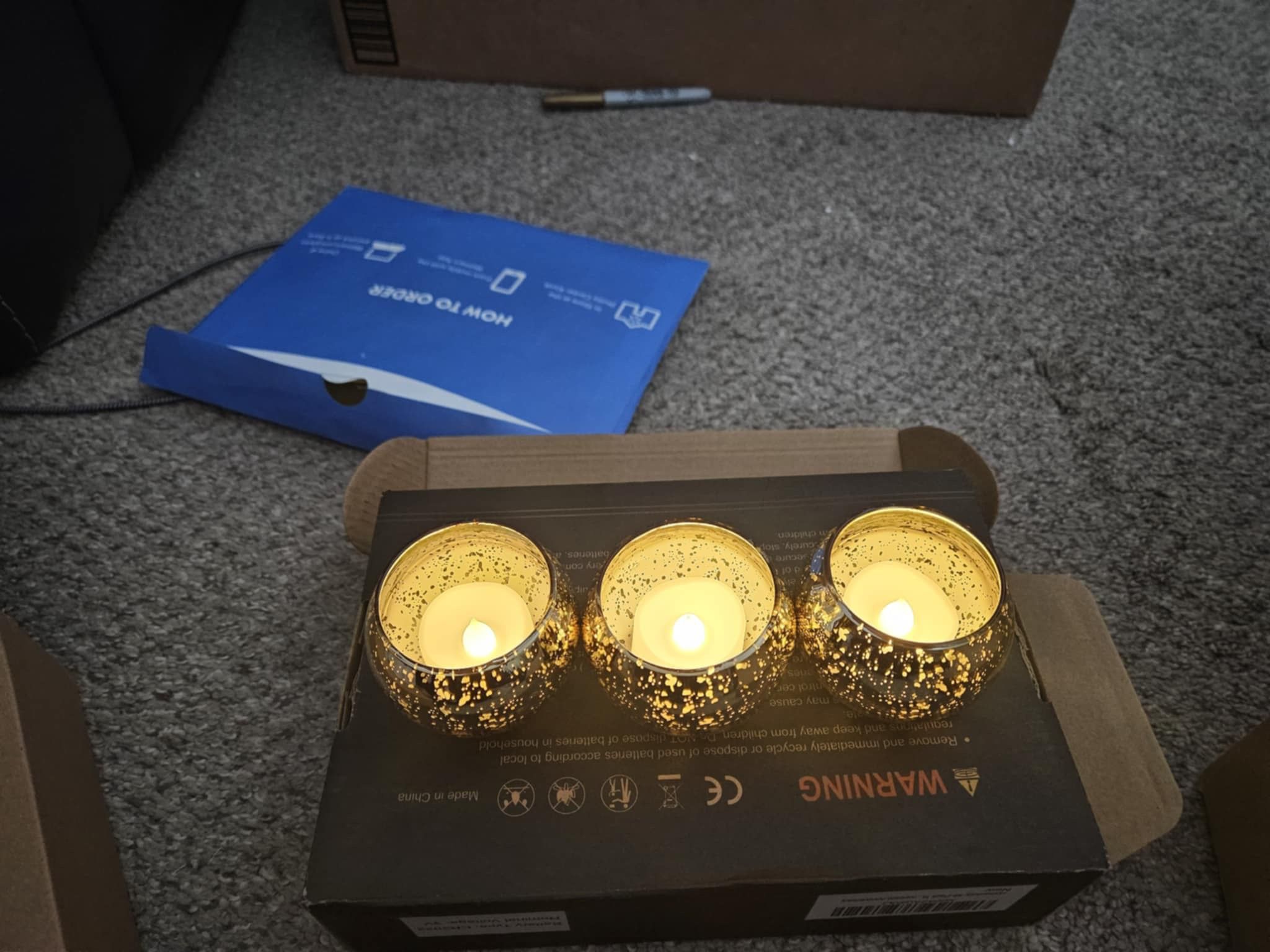 Small Golden Candles