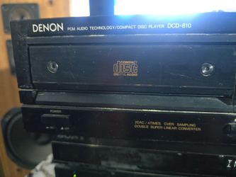 The Denon DCD-810 is a vintage 1989 CD player featuring Burr-Brown PCM56P-L Super Linear Converters and a KSS-150A mechanism