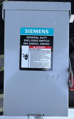Siemens 60AMP Disconnect 