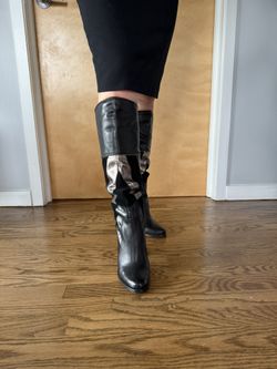 Aldo Knee-high Leather Boots Size6.5