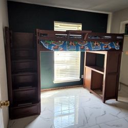 Bunk Bed With Desk And Storage Steps