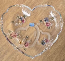 Crystal Heart Serving Bowl