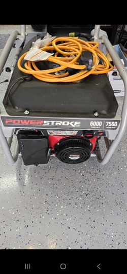 NEW PowerStroke
6,000 Running Watt Gasoline Powered Portable Generator