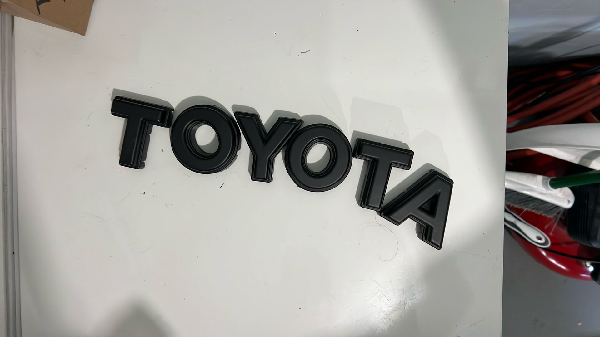 Plastic Black Toyota Letters