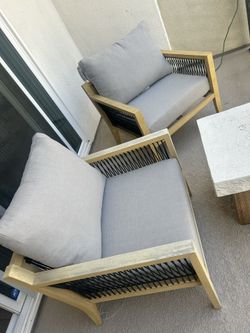 Nathan James Outdoor Patio Chairs (Set Of 2)