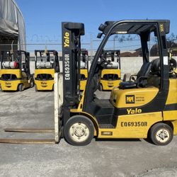 2016  Yale 5000 Lbs Three Stage Side Shift Cushion Tires 5914 hours propane forklifts runs good 