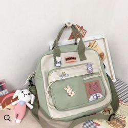 Adorable shoulder bag With Bunny And Charm Accessories 