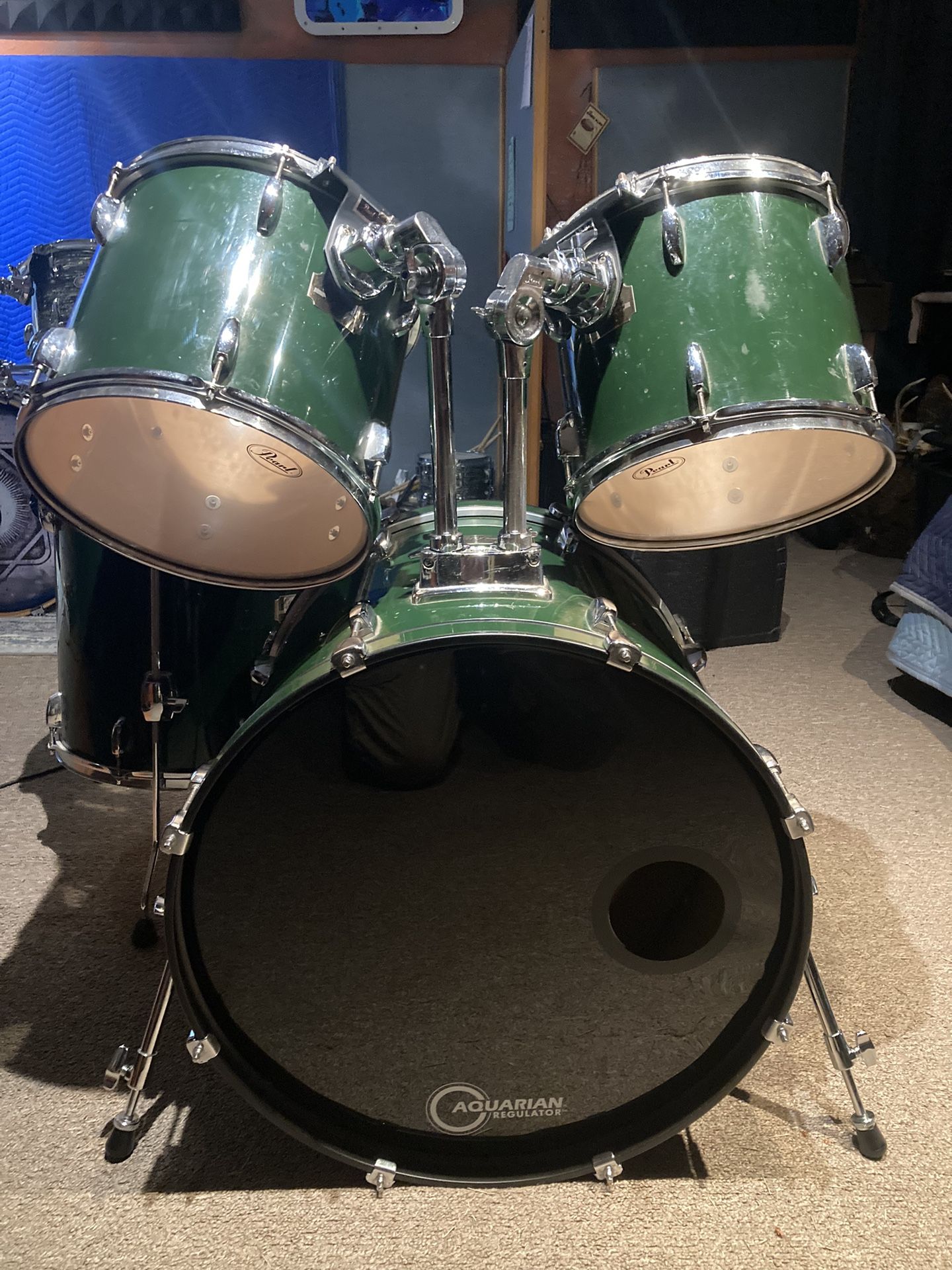 Green Pearl Export Series Drum Kit
