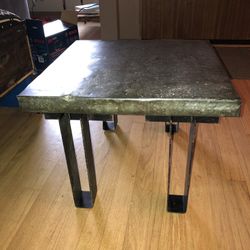 Upcycled Side/End Table - Salvaged Industrial/Vintage