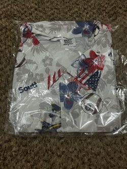 Padres Hawaiian blue angels giveaway button up