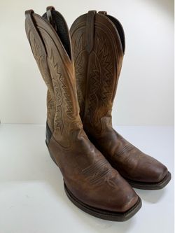Ariat Troubadour Powder Brown Square Toe Western Cowboy Boots 11D 10017359