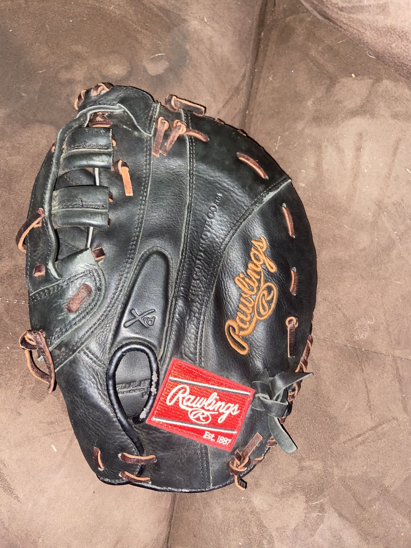 Rawlings 12.5” Left Hand Throw Softball 1st Base Glove / Mitt Excellent Condition