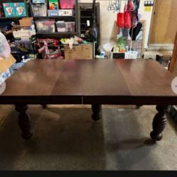 Solid Tiger Oak Dining Table 