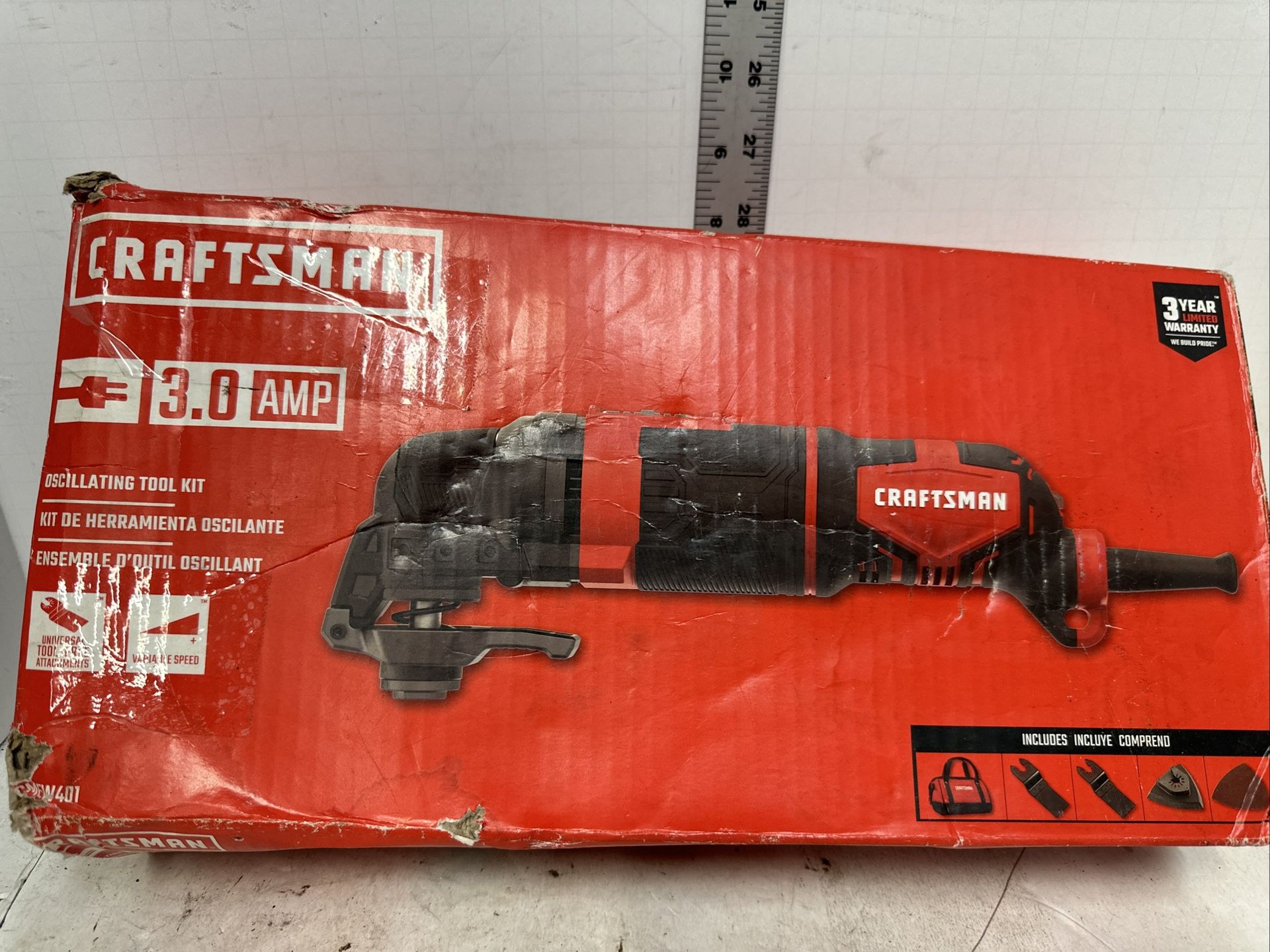 Craftsman 3 Amp Corded Oscillating Multi-Tool Kit #D2