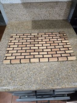 End Grain Brick Style Cutting Board Walnut Maple Wood Kitchen Home House