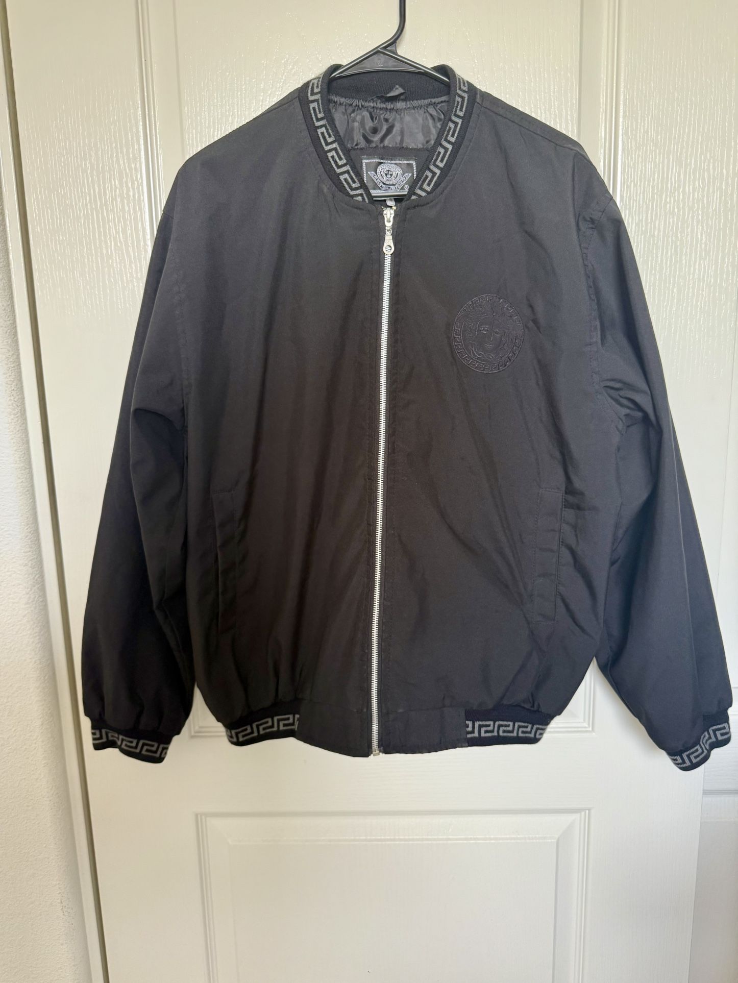 Versace Medusa Mens Black Bomber Jacket - M