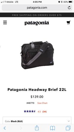 Patagonia headway brief shoulder bag Suitcase laptop bag