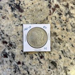 1921D MORGAN SILVER DOLLAR EF  (cf)