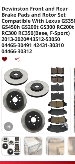 NEW rotor and brake set LEXUS 250 oo