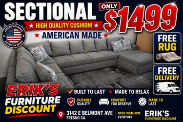 Free rug and free delivery big u shaped sectional