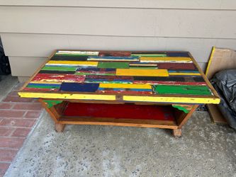 Natural Teak Wooden Coffee Table