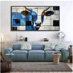 New Cow Canvas Wall Art - Large