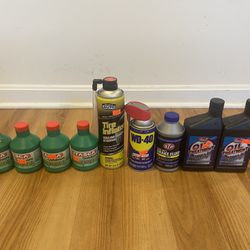 Bundle of Automotive Oils & Fluids 9 Pieces