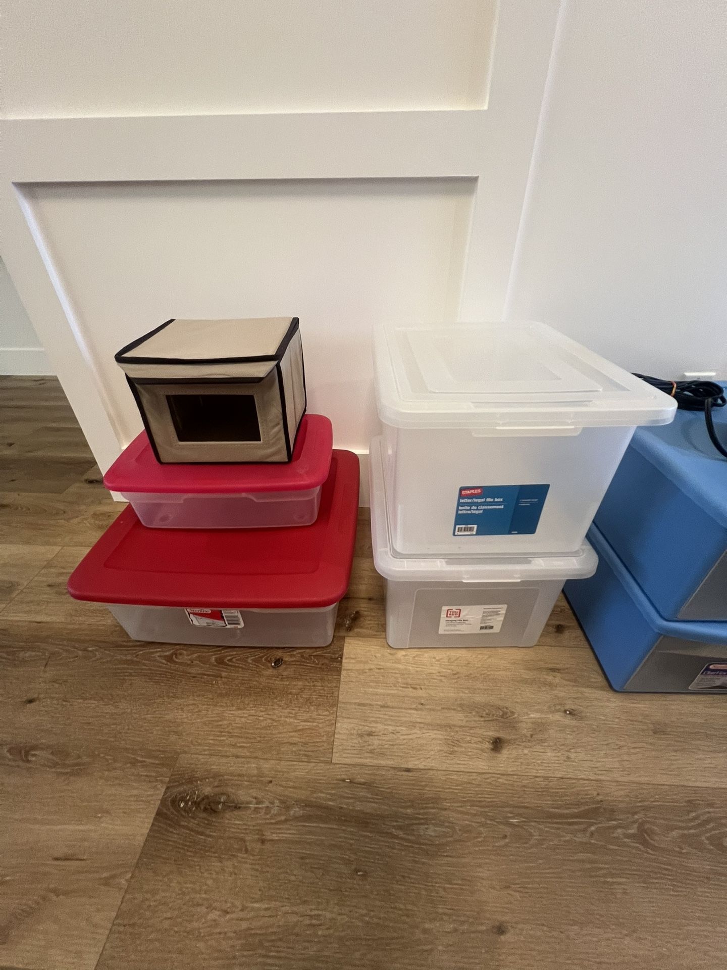 Storage Containers, Slim Hangers, Iron