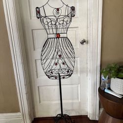 Wrought Iron Vintage Inspired Dress Form Mannequin 