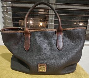 Dooney & Bourke Pebble Brown Brenna in ELEPHANT  TOTE 