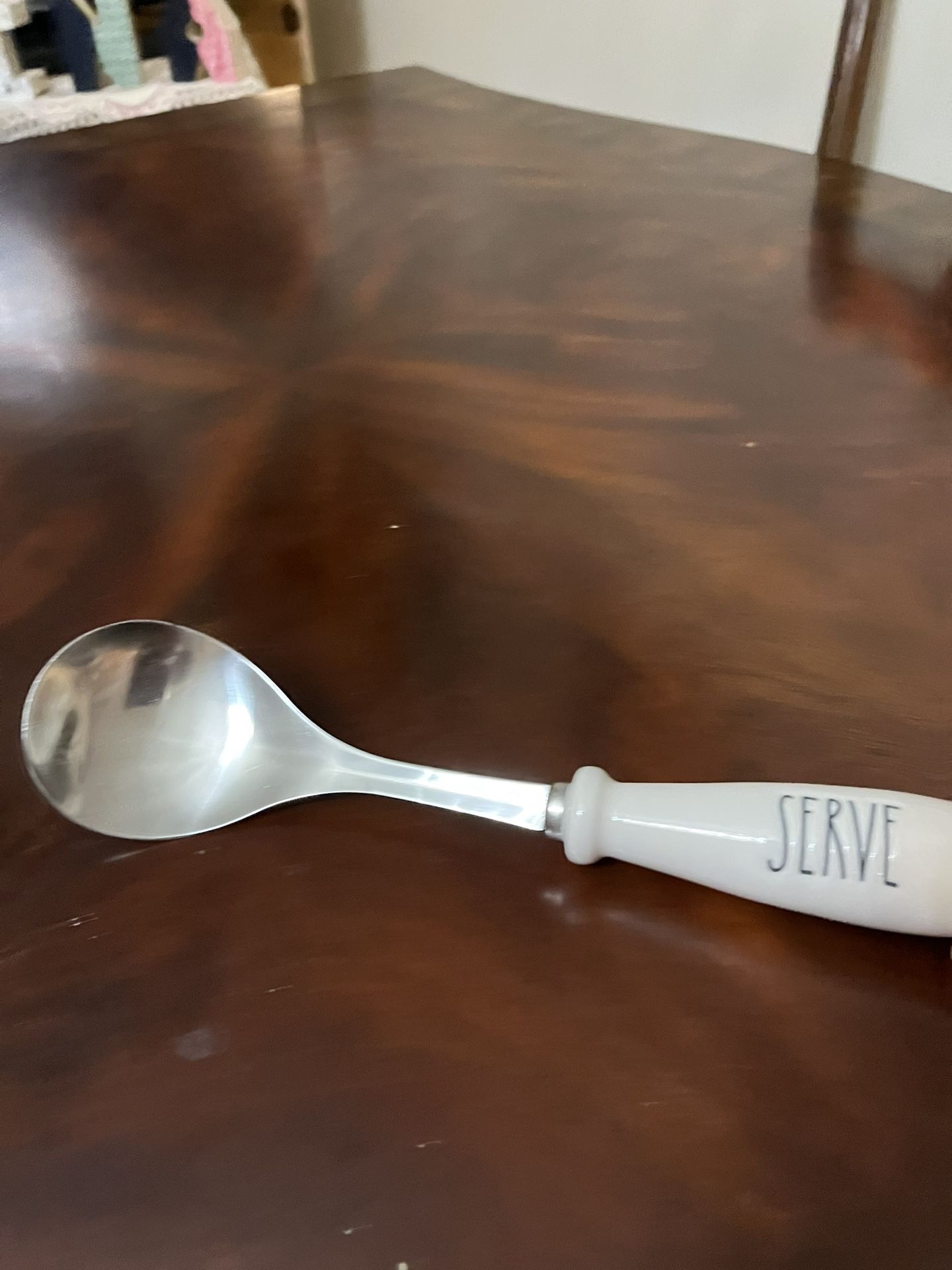 Metal And Ceramic Serving Spoon