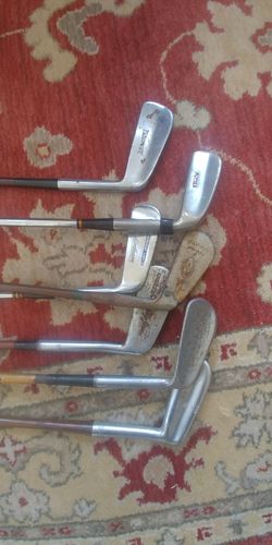 Vintage golf clubs