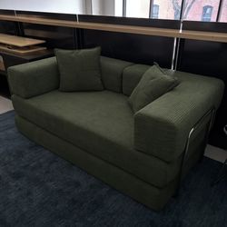 Wayfair 81.6" King Size Convertible Sleeper Sofa Bed With 2 Pillows Teddy OMHU Couch Dupe