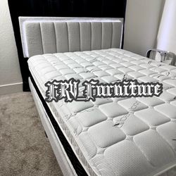 New Queen Bed Frame With Mattress 