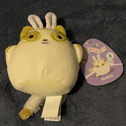 Nettie Flying Squirrel with Easter Bunny Ears 4” Squishmallow Plush NWT