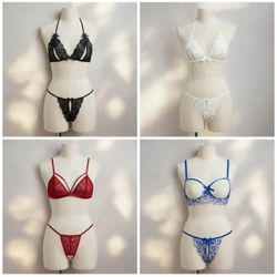 NEW/NUEVO Small crotchless lingerie $30each/lencería sin entre piernas talla chica $30cada una