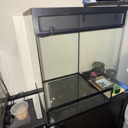 Reptile Enclosure Terrarium 18x18x24